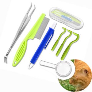 1-7PC Pet Tick Twist Remover Hook Picker Flea Scratching Extractor
