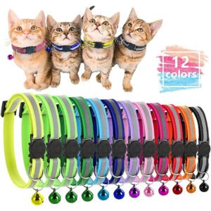 12pcs Pet Cat Kitten Collar Neck Strap
