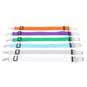 Adjustable Length Car Pet Dog Polyester Adjustable Seat Belt Safety Seatbelt