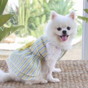 Dog Skirt Bow Knot Dress Wedding Dress