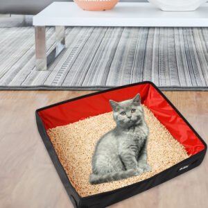 Folding Travel Cats Litter Box Waterproof Toilet