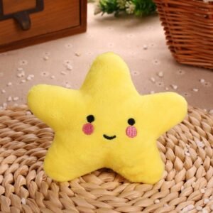 Pet Bite Squeaky Toys Smile Star Shape Cute Stuffed Toys