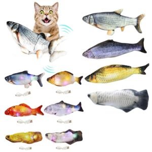 Realistic Plush Simulation Electric Doll Fish Chewing Toy