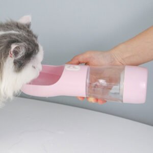 Universal Water Bottle Pets Dogs Drinking Bowl Food Container